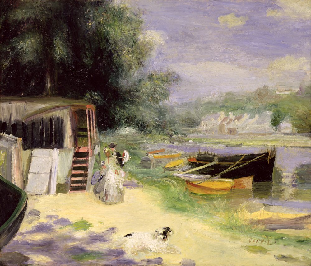 Ansicht von Bougival von Pierre-Auguste Renoir