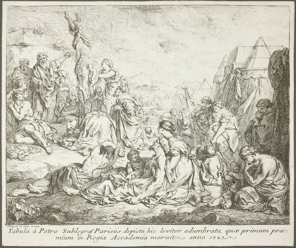Die eherne Schlange des Moses von Pierre Hubert Subleyras