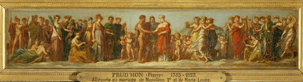Hochzeit von Hebe und Herkules, Allegorie auf die Hochzeit von Napoleon I und Marie Louise von Pierre Paul (attr. to) Prud