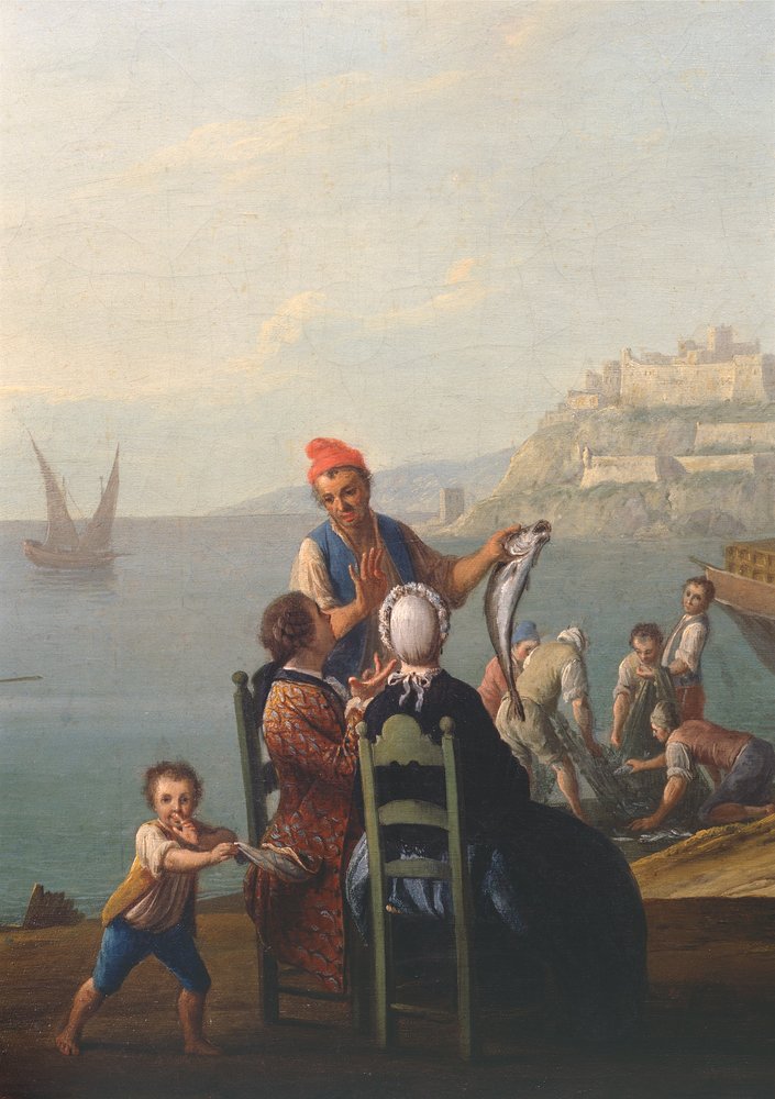 Fischhändler (Detail) von Pietro Fabris