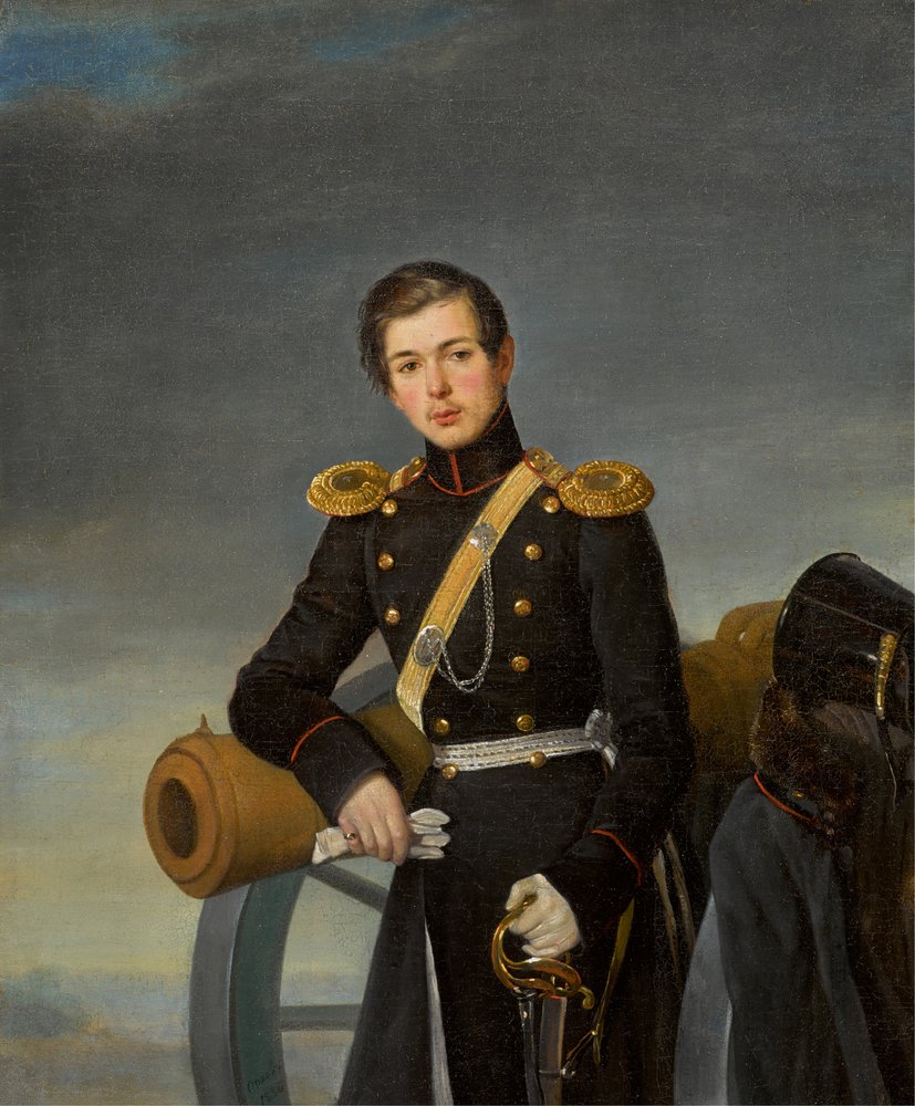 Porträt von Alexander Nikolaevich Karamzin 1815-1888, nach 1836 von Pimen Nikitich Orlov
