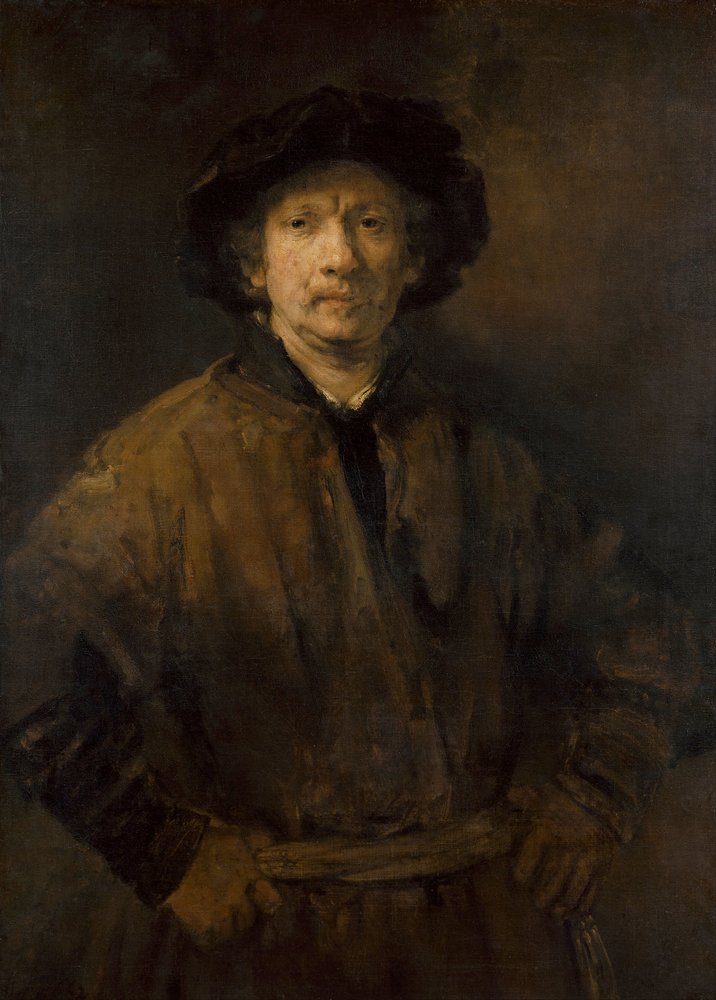 Großes Selbstporträt von Rembrandt van Rijn