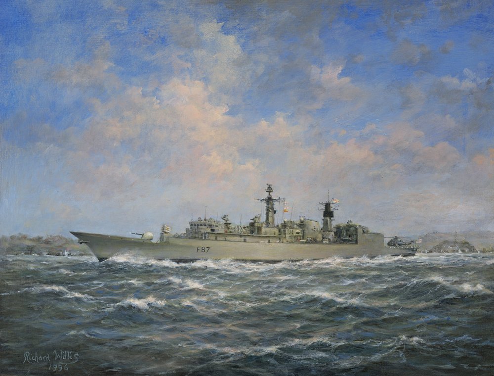 Fregatte H.M.S. Chatham Typ 22 (Baulos 3), 1996 von Richard Willis