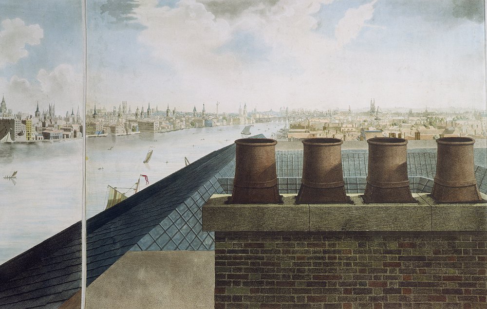 Panoramablick auf London, 1792-93 von Robert Barker