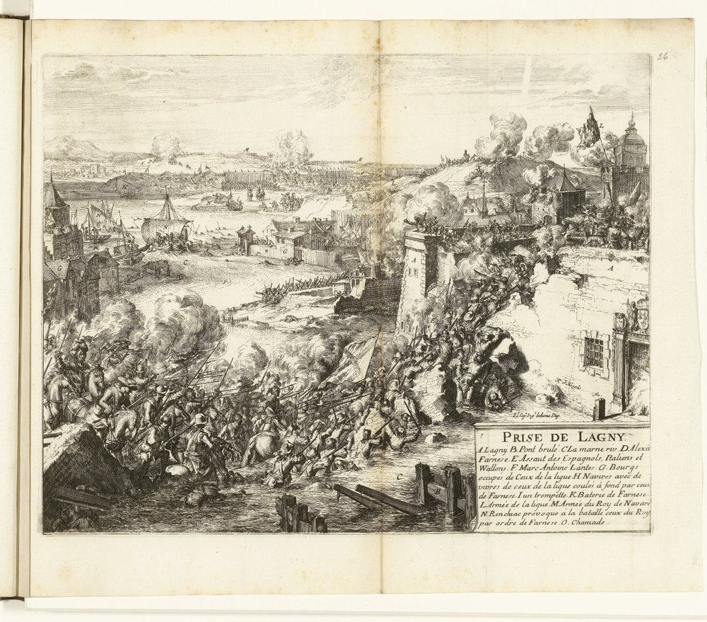 Einnahme von Lagny, 1589-1590 von Romeyn de Hooghe
