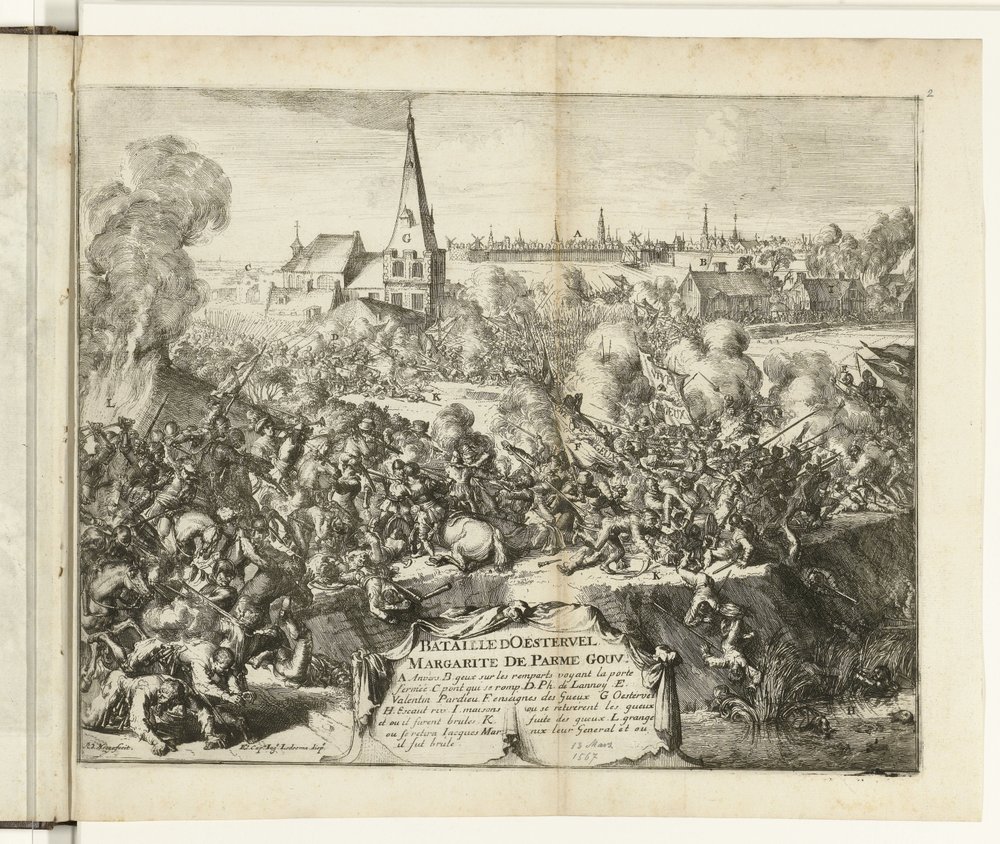Schlacht bei Oosterweel, 1567 von Romeyn de Hooghe