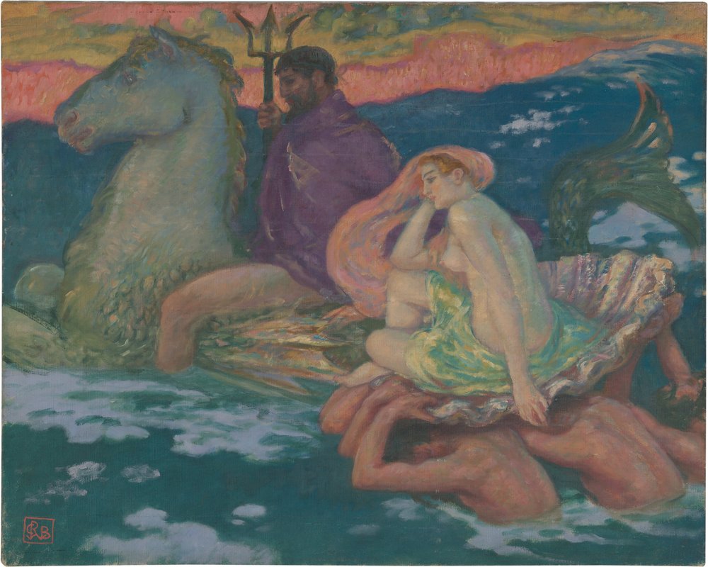 Poseidon und Amphitrite von Rupert Bunny