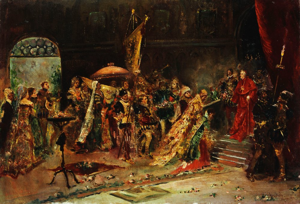 Präsentation an den Kardinal von Salvador Sanchez Barbudo