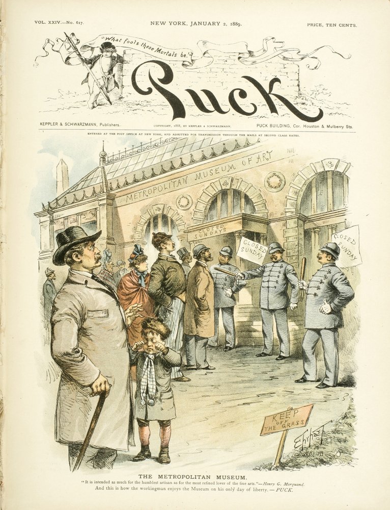 Das Metropolitan Museum of Art, ...und so genießt der Arbeiter das Museum... von Samuel D. Ehrhart