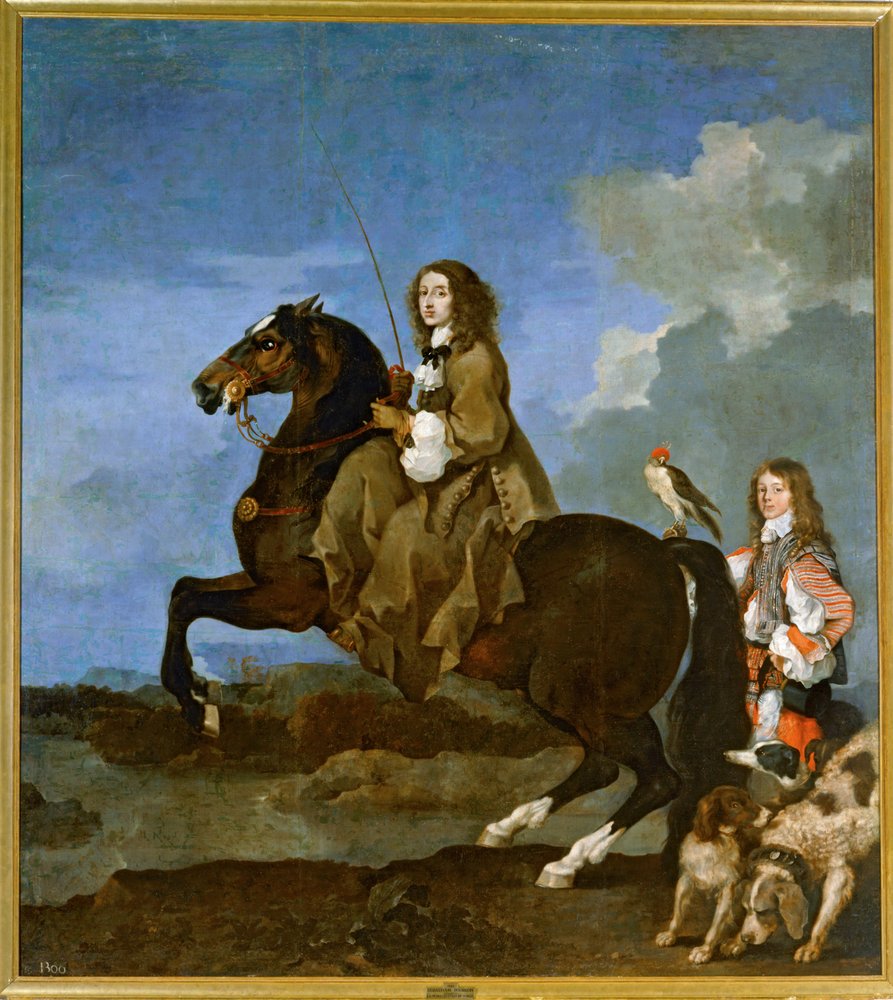 Christina von Schweden zu Pferd von Sebastien Bourdon