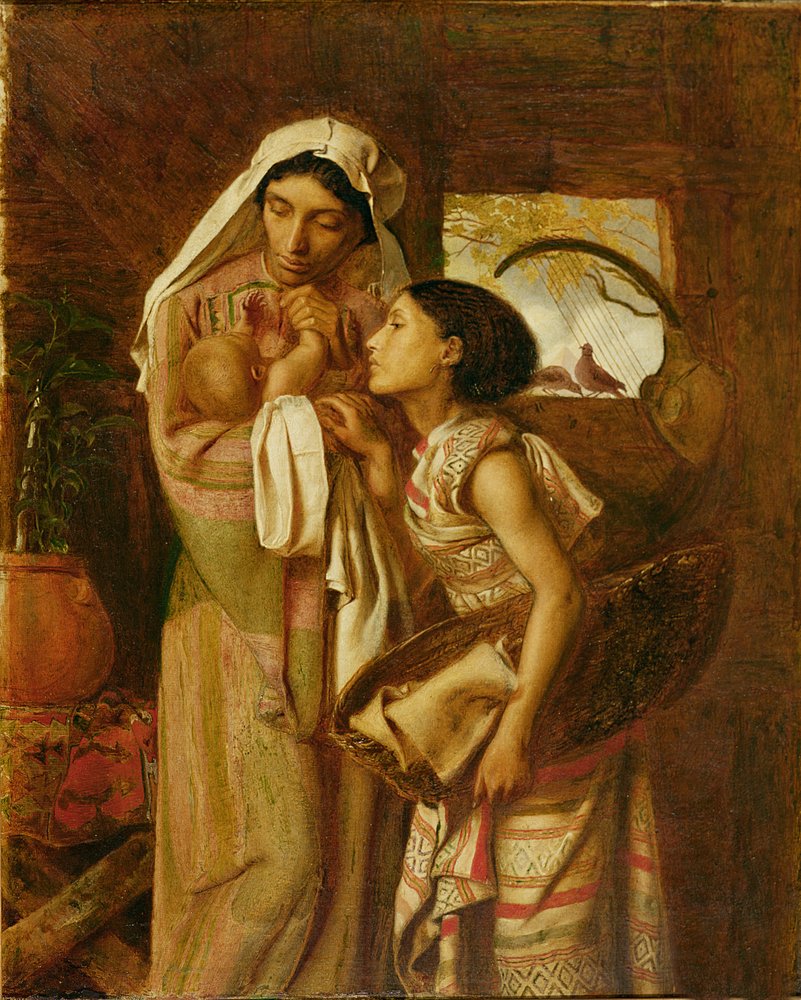 Die Mutter des Mose, um 1860 von Simeon Solomon