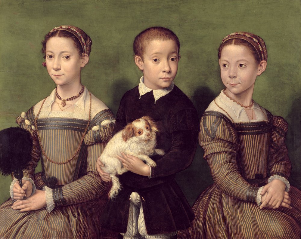 Zwei Schwestern und ein Bruder des Künstlers von Sofonisba Anguissola