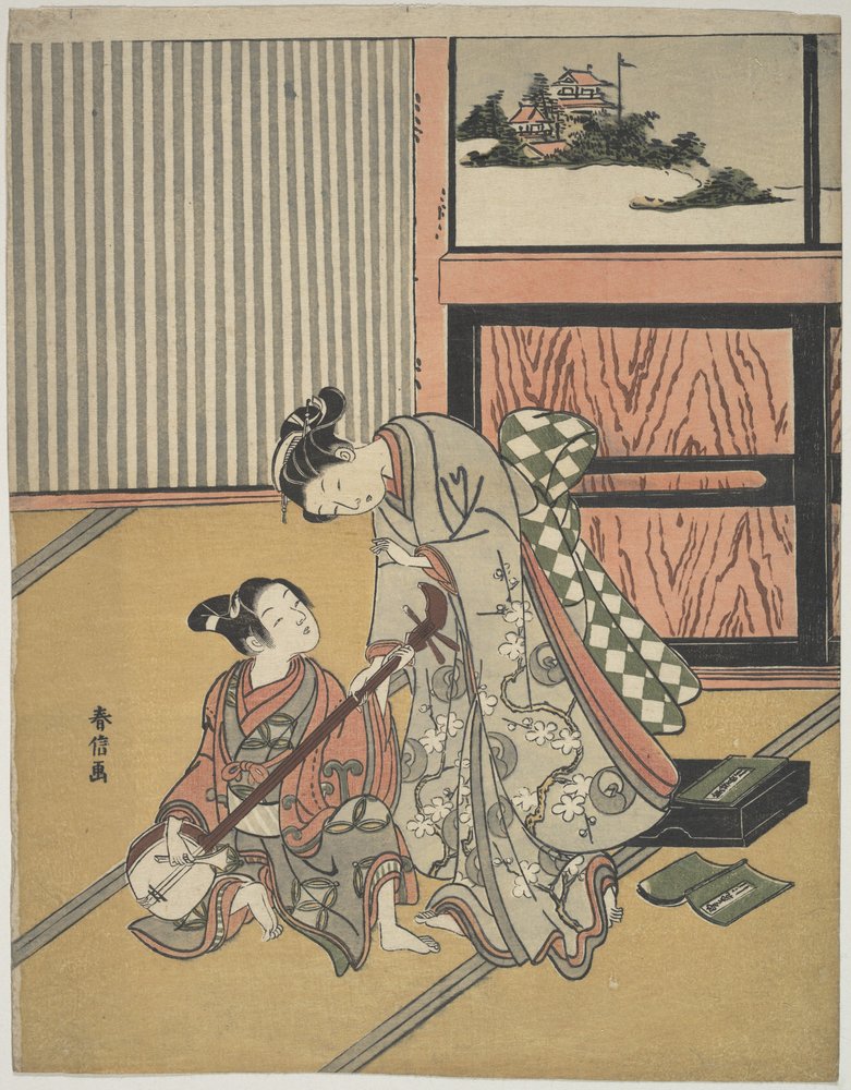 Die Musikstunde von Suzuki Harunobu