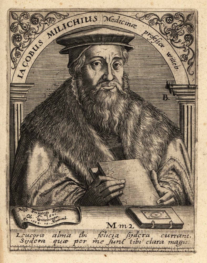 Jacob Milich, deutscher Astronom von Theodore de Bry