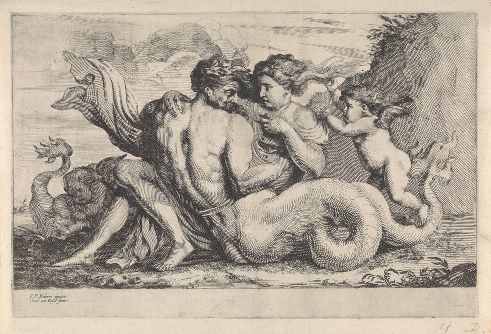 Sirene und Triton von Théodorus van Kessel