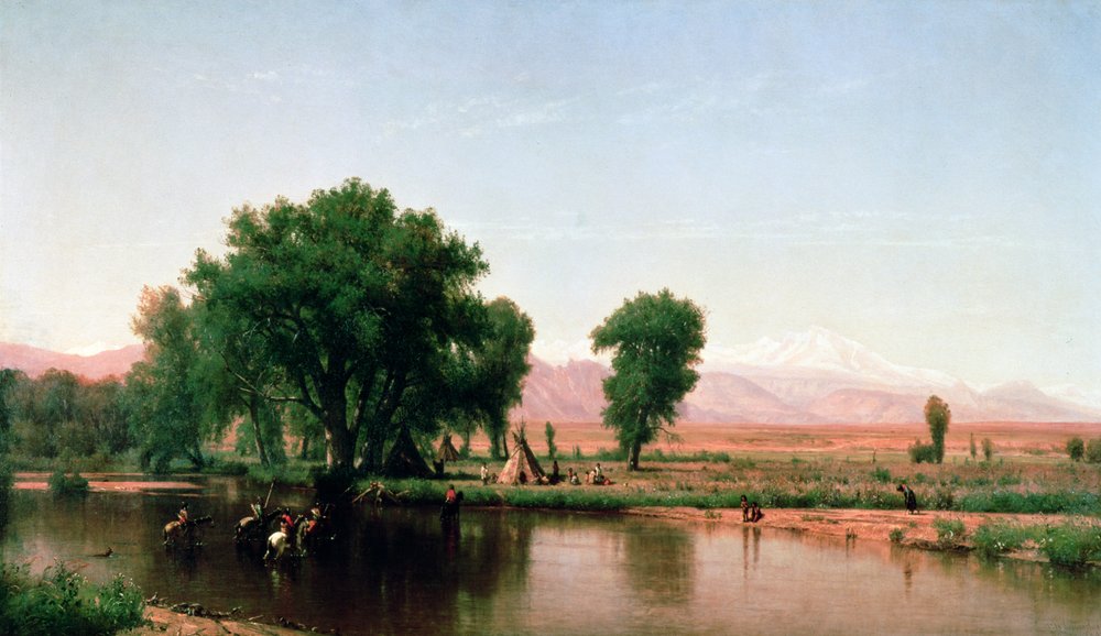 Überquerung der Furt, Platte River, Colorado von Thomas Worthington Whittredge