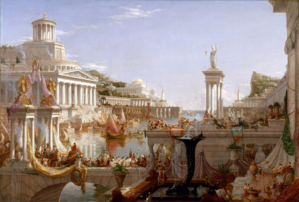 Die Vollendung des Weltreichs, 1836 von Thomas Cole