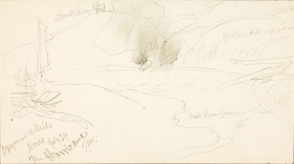 Geysir am Hang, Norris, der Hurrikan von Thomas Moran