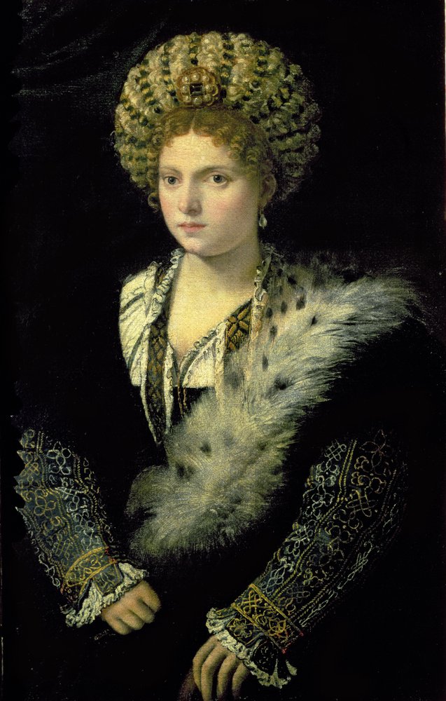 Porträt der Isabella d’Este (1474-1539) von Tiziano Vecelli