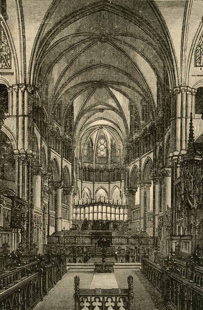 Kathedrale von Canterbury - Der Chor, 1898 von Unbekannt