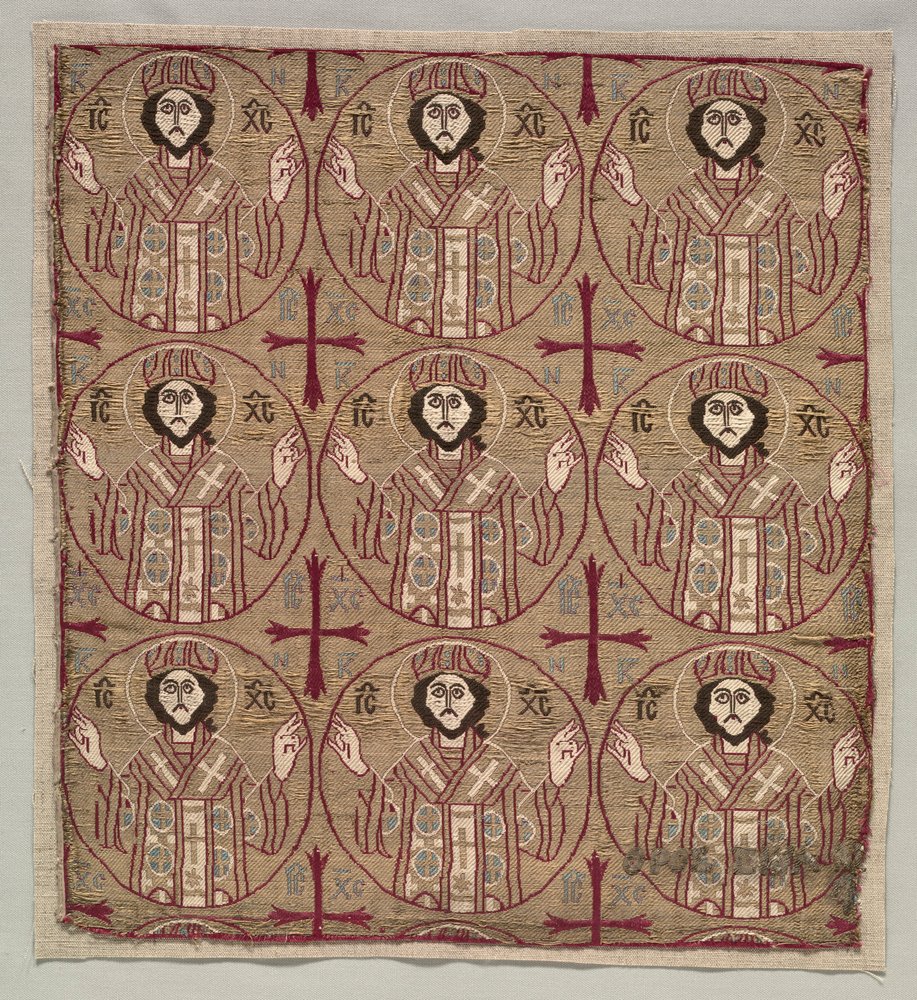 Lampas mit Rundbildern des Christus in segnender Pose, 1550-1650 von Unbekannt
