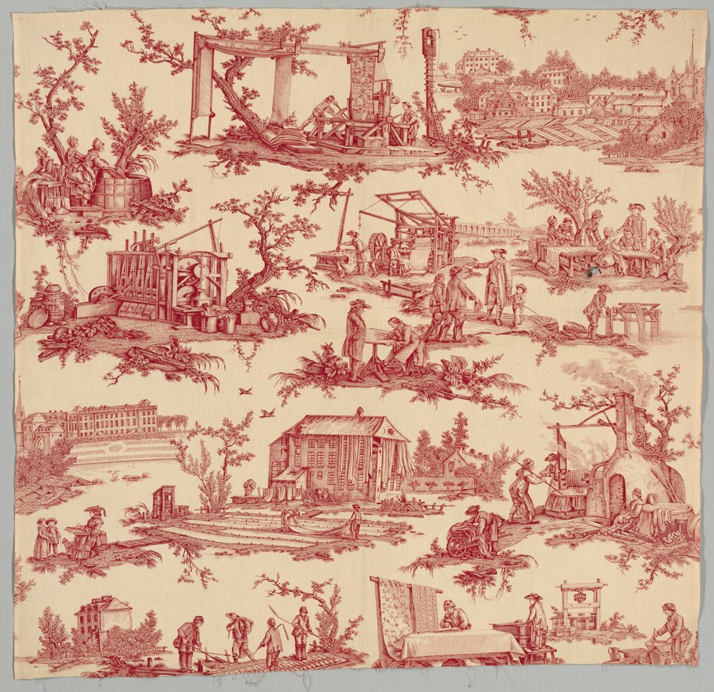 Les Travaux de la Manufacture, um 1790er von Unbekannt