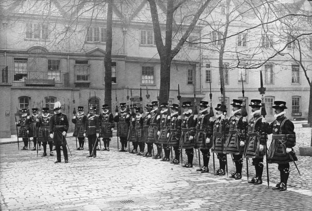 Maifeier im Tower of London, 20. Jahrhundert von Unbekannt