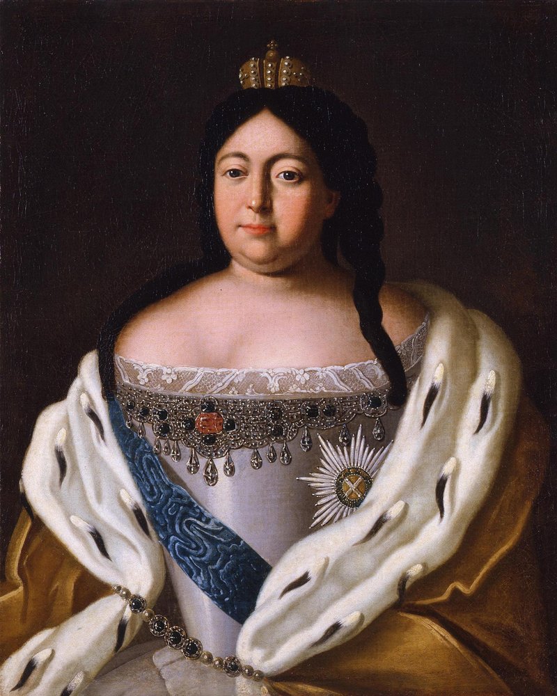 Porträt der Kaiserin Anna Ioannovna 1693-1740, 18. Jahrhundert von Unbekannt