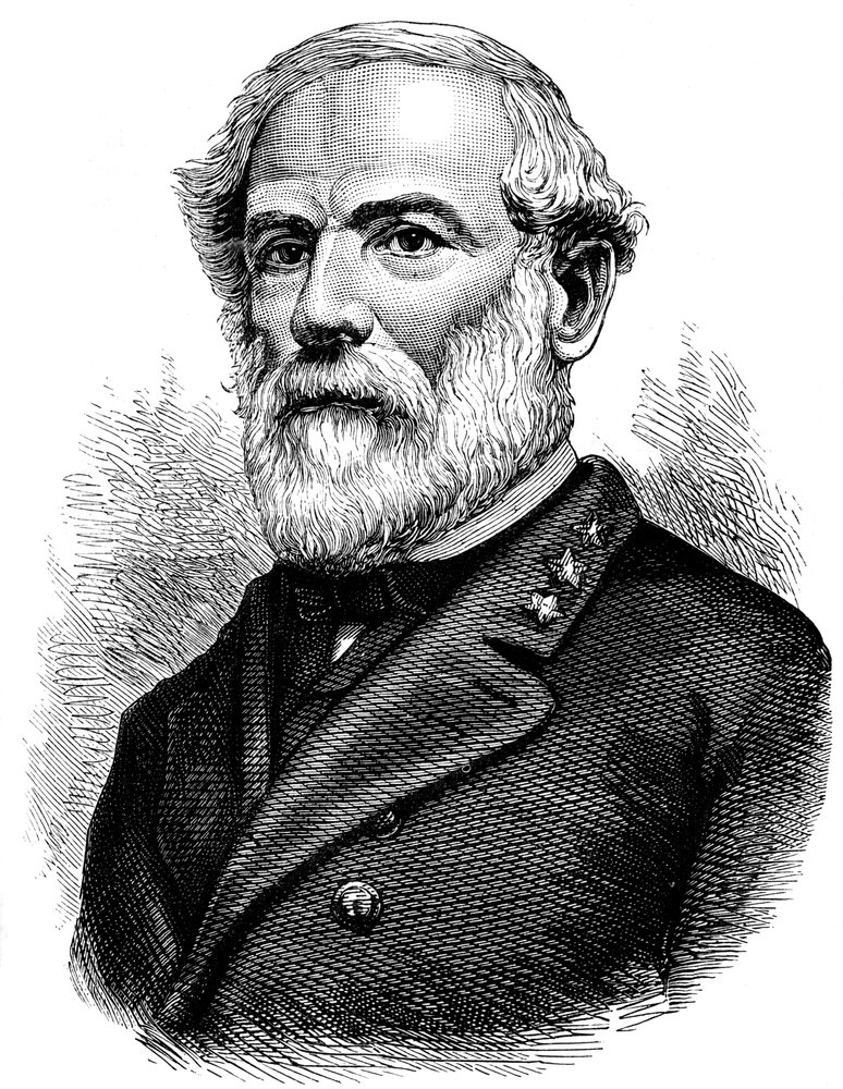 Robert E. Lee, konföderierter General des amerikanischen Bürgerkriegs, um 1880 von Unbekannt