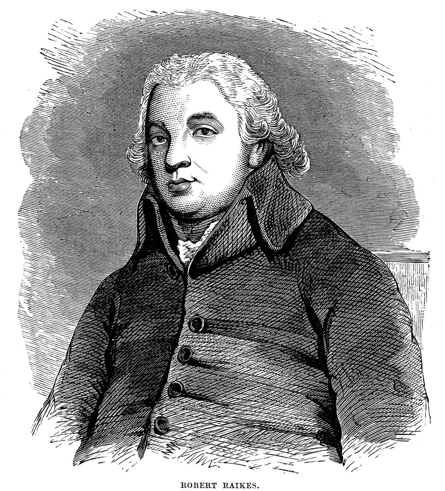 Robert Raikes, englischer Philanthrop und Verleger von Unbekannt