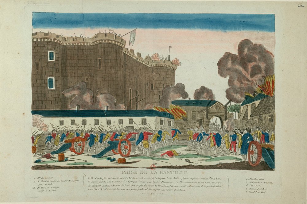 Sturm auf die Bastille am 14. Juli 1789, 1789 von Unbekannt