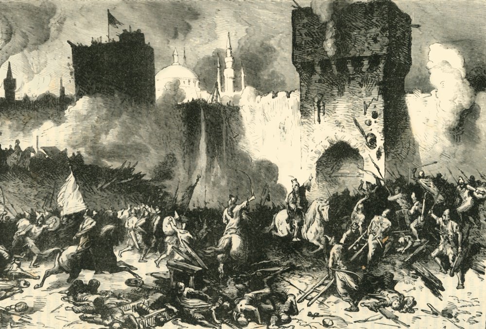 Der letzte Sturmangriff auf Konstantinopel, 29. Mai 1453, 1890 von Unbekannt