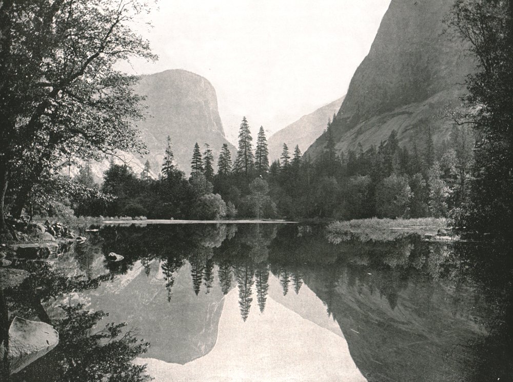 Mirror Lake, Yosemite Valley, USA, 1895 von Unbekannt