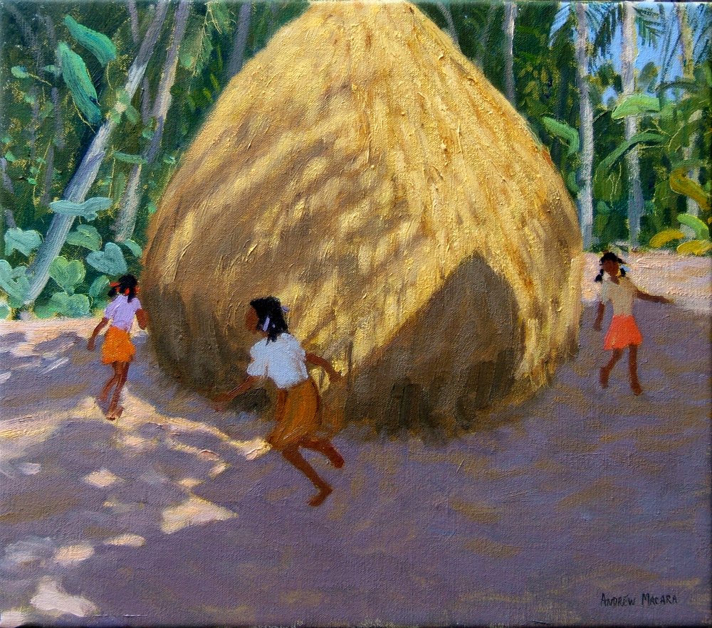 Heuhaufen, Kerala, 2005 von Unbekannt Unbekannt
