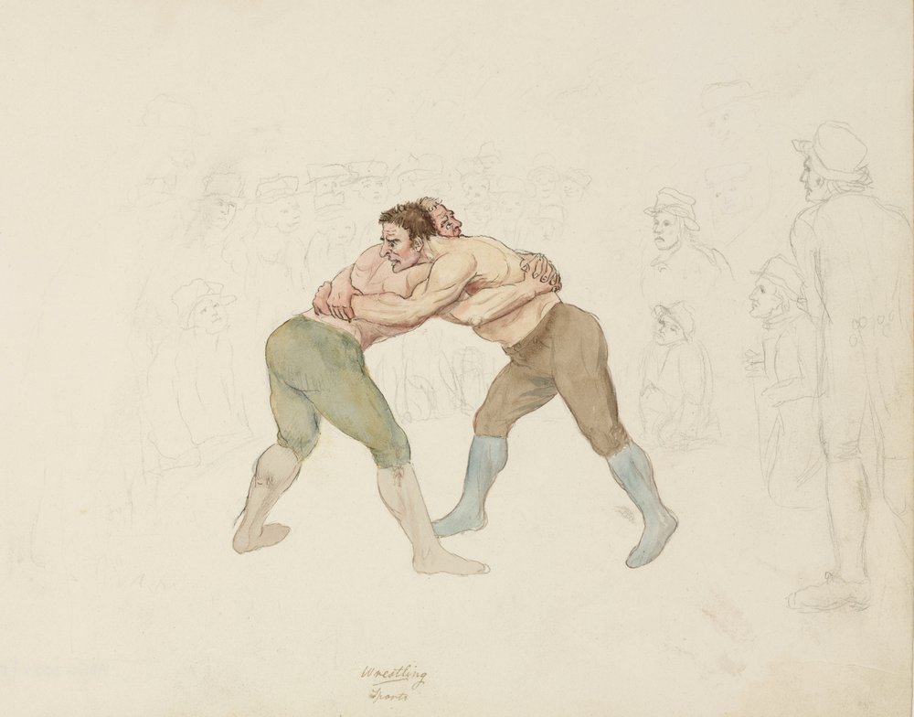 Ringkampf, Northumberland, ca. 1805-1820 von Unbekannt