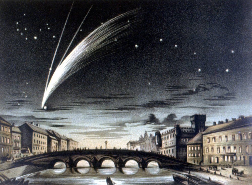 Der Komet Donati sichtbar am 5. Oktober von Unknown artist