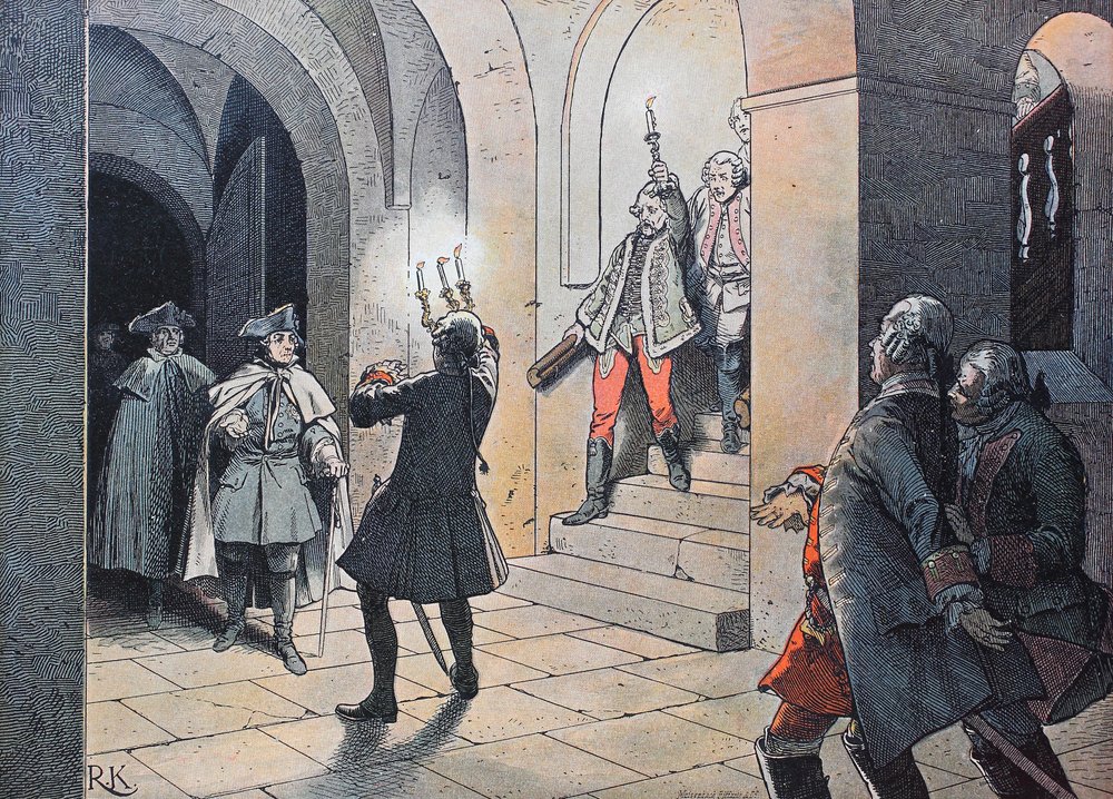 Siebenjähriger Krieg, zwischen 1756 und 1763, König Friedrich der Große von Unknown artist