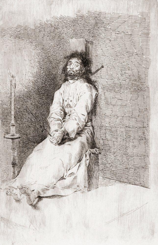 Der erdrosselte Mann, ca. 1780 von Unknown artist