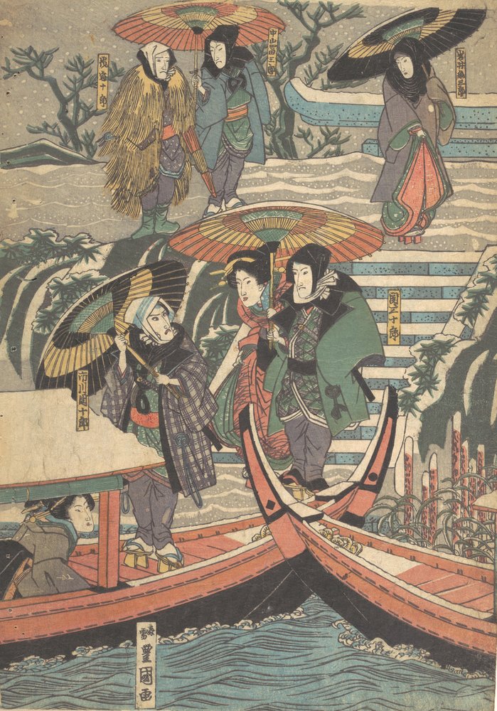 Druck, 19. Jahrhundert von Utagawa Kunisada