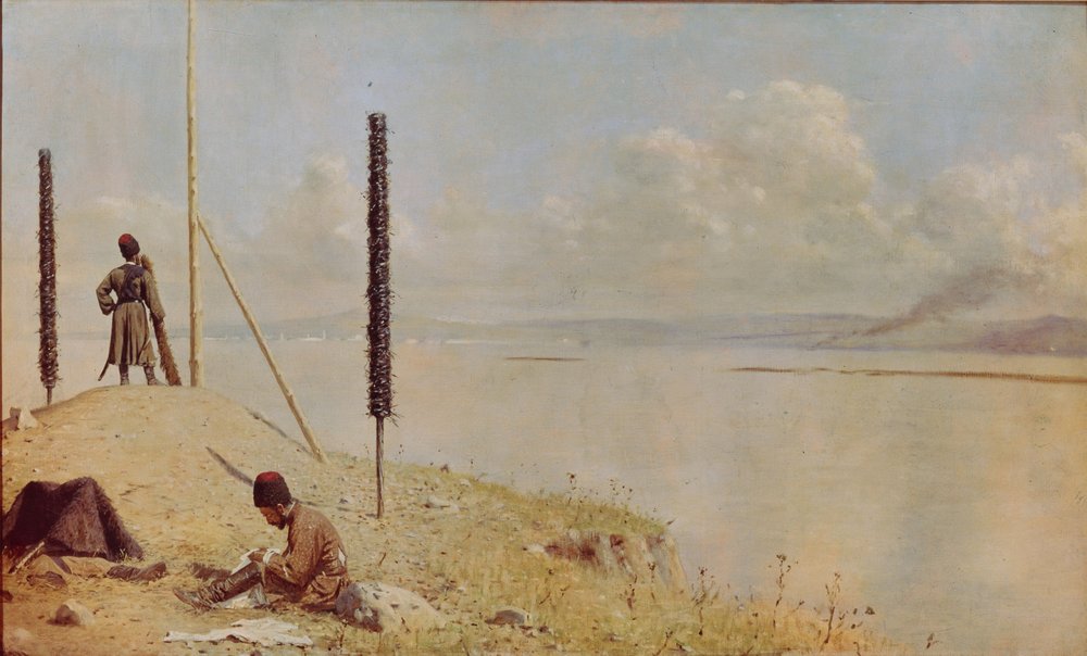 Wache an der Donau, 1878-1879 von Vasili Vasilievich Vereshchagin