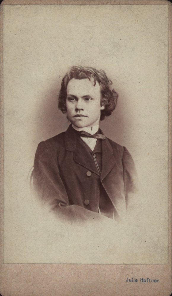 Porträt des Komponisten Anton Rubinstein von Vienna . Photo studio Julie Haftner