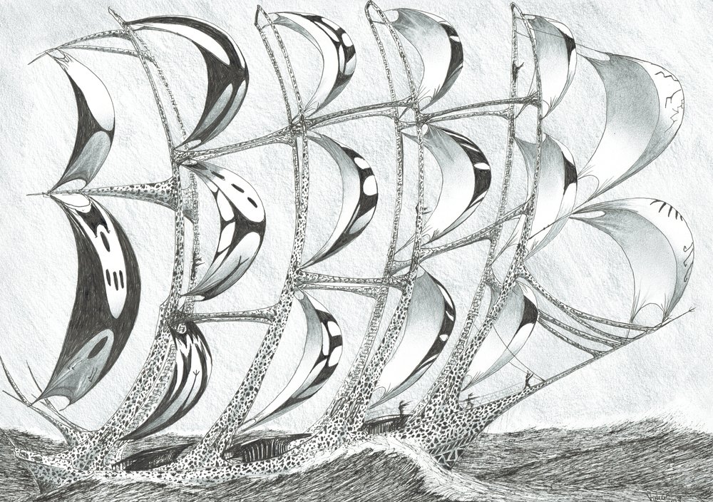 Sturmerschaffer Lakkadivensee, 2017 von Vincent Alexander Booth