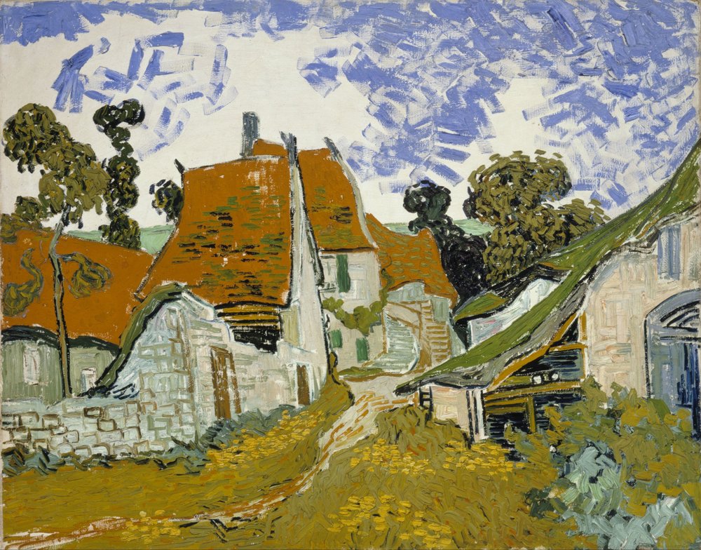Straße in Auvers-sur-Oise von Vincent van Gogh