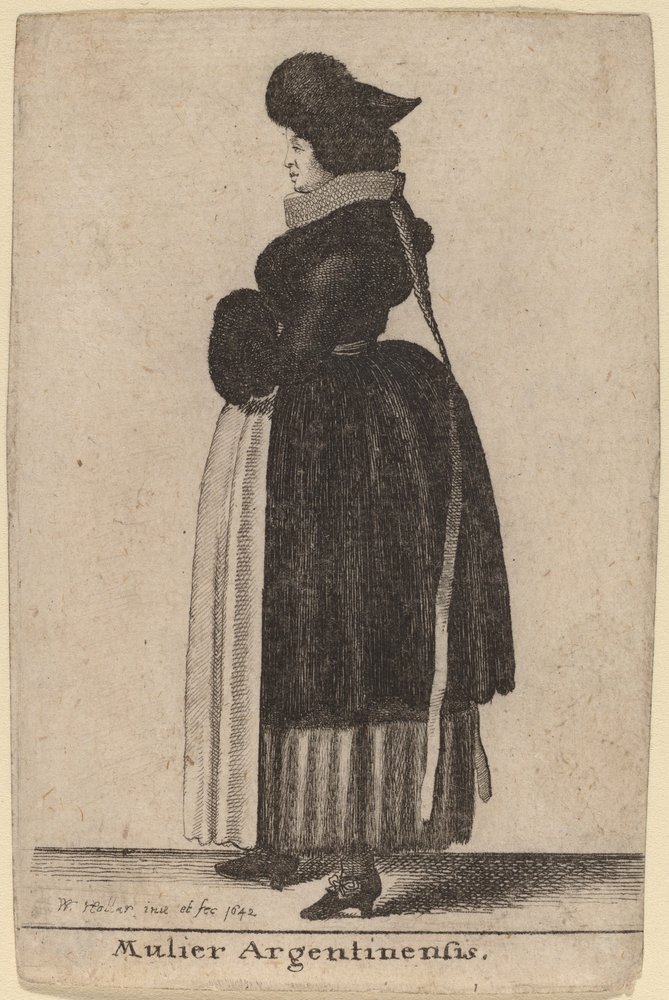 Mulier Argentinensis von Wenceslaus Hollar