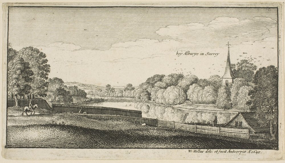 In der Nähe von Albury von Wenceslaus Hollar