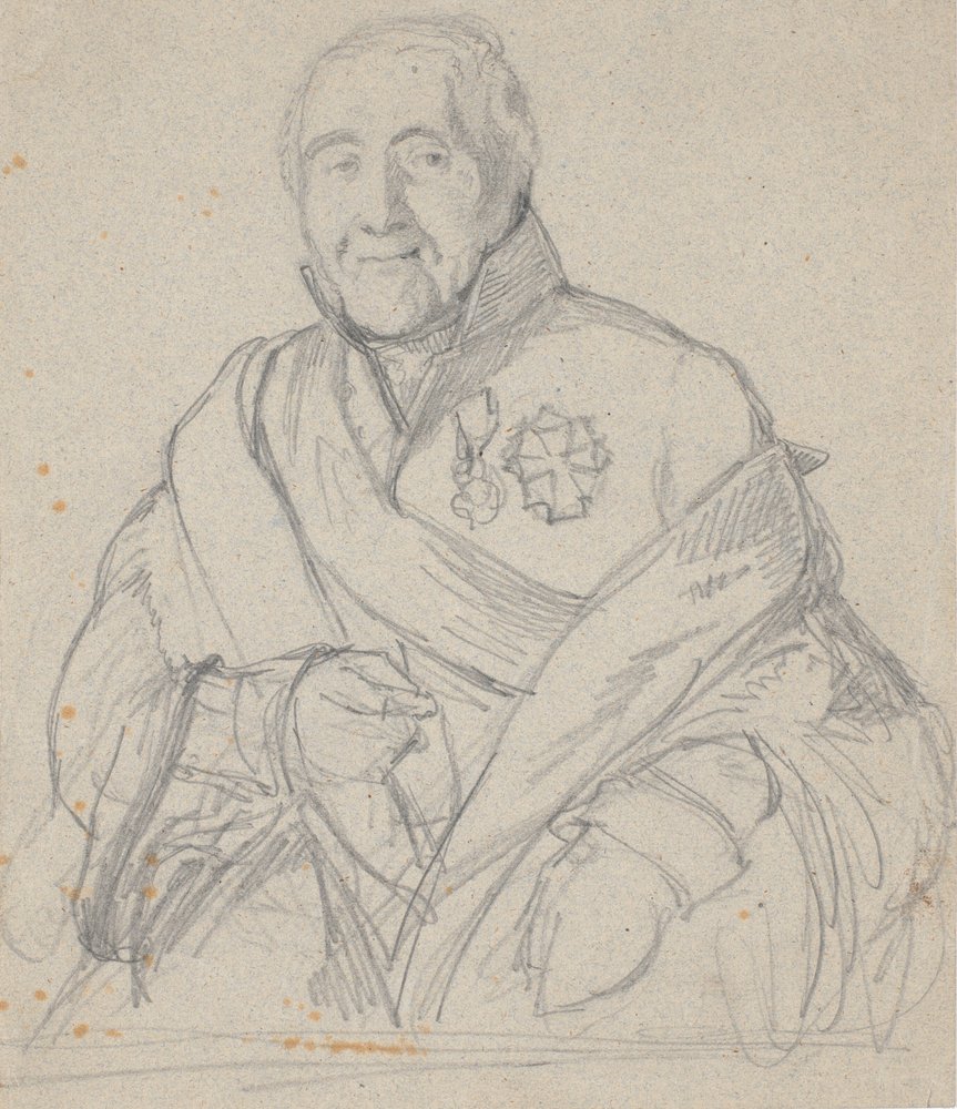 Porträtstudie von Geheimekonferenzrat Bornemann von Wilhelm Marstrand