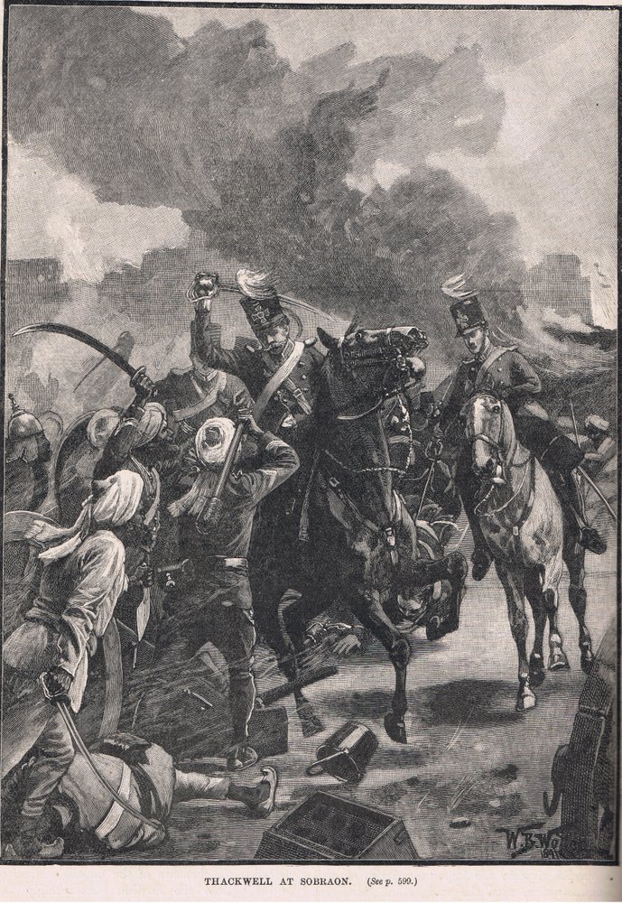 Thackwell bei Sobraon, Illustration aus Cassell