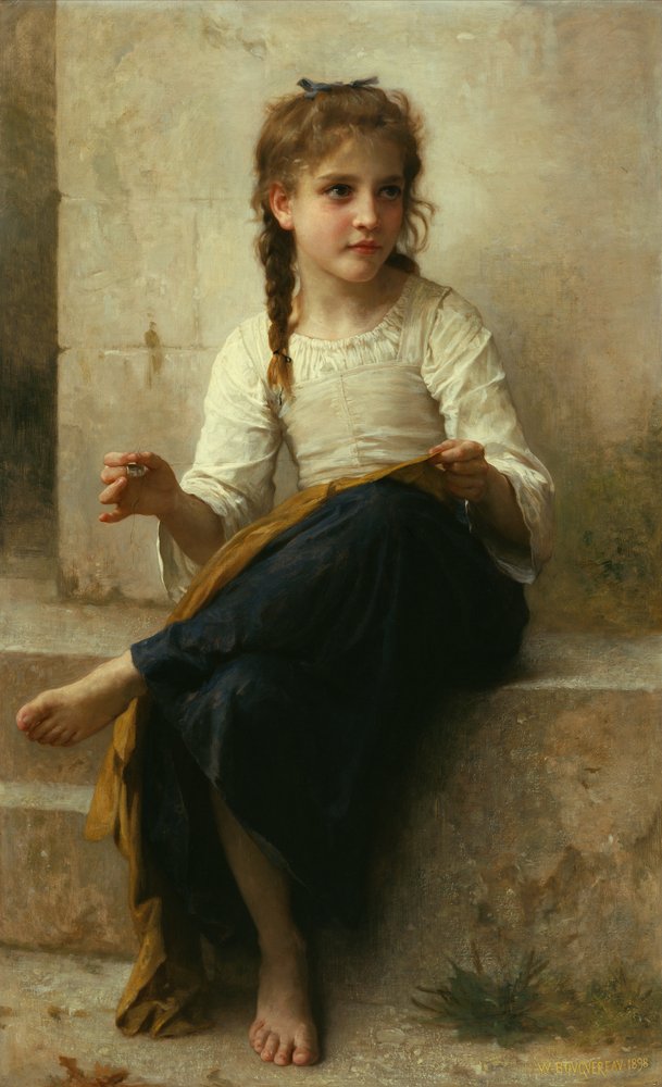 Die Näherin von William-Adolphe Bouguereau