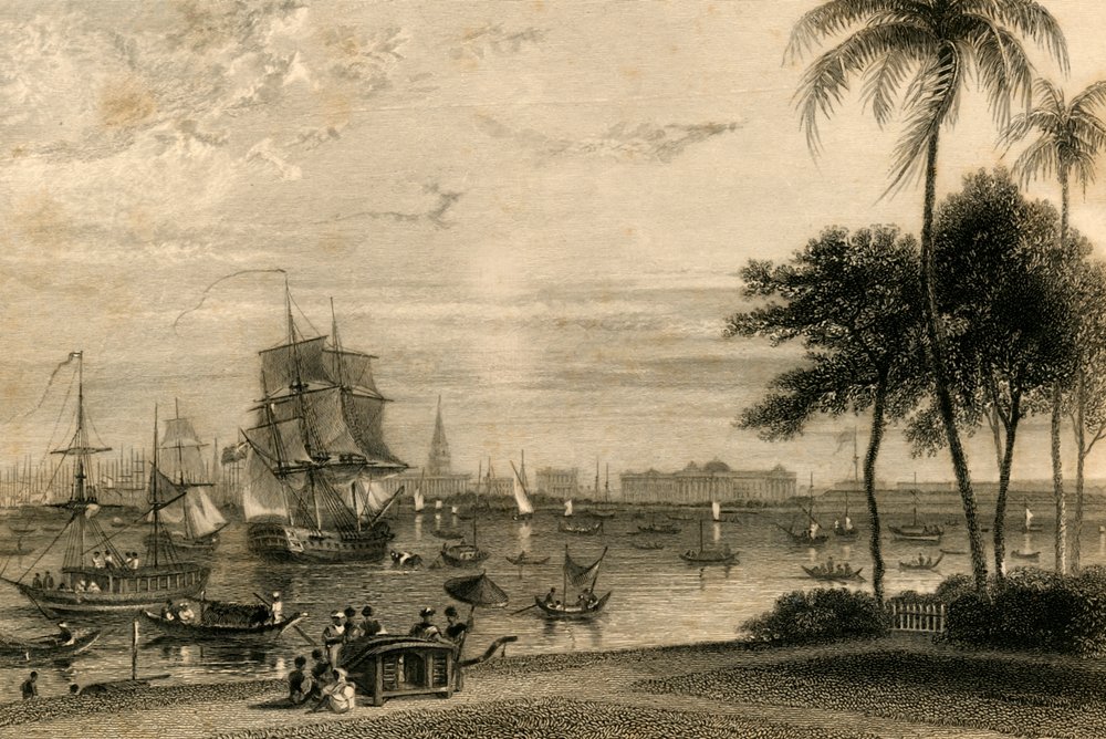 Kalkutta, vom Garden House Reach von William Daniell