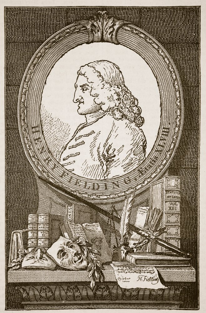 Henry Fielding, Illustration aus 'Cassell's Illustrated History of England' von William Hogarth